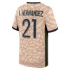 Officiële Voetbalshirt Paris Saint-Germain Lucas Hernandez 21 Vierde Jordan 2023-24 - Heren